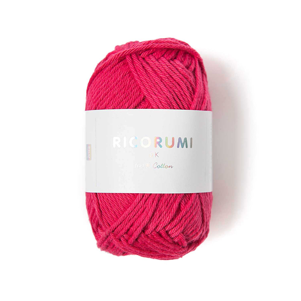 Włóczka bawełniana Ricorumi DK - Rico Design - Raspberry, 25 g