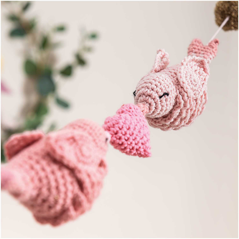 Ricorumi DK cotton yarn - Rico Design - Smokey Rose, 25 g