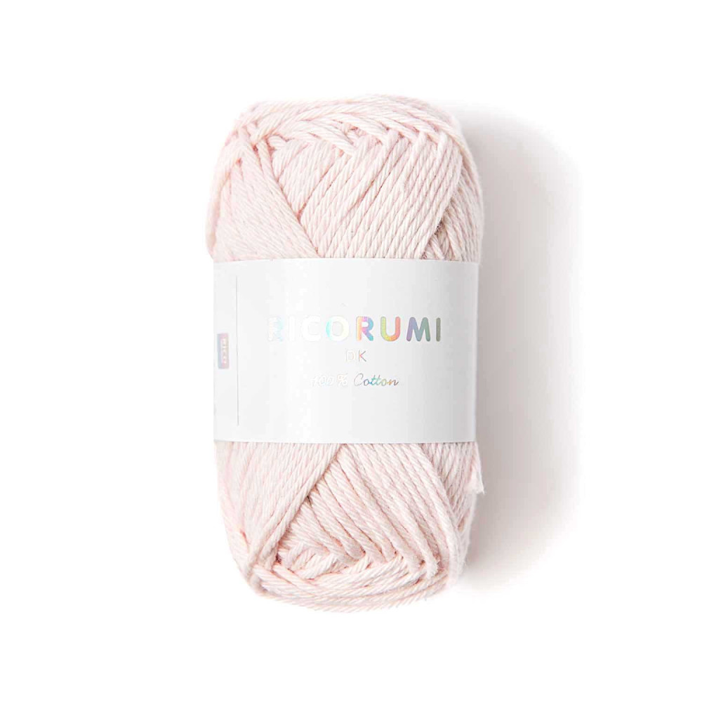 Ricorumi DK cotton yarn - Rico Design - Pastel Pink, 25 g