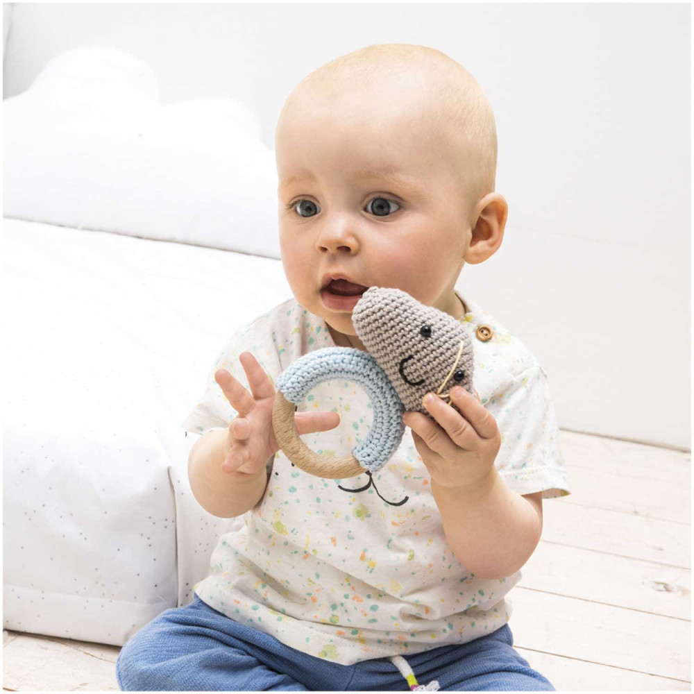 Ricorumi DK cotton yarn - Rico Design - Pearl Grey, 25 g