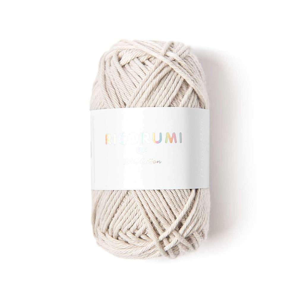 Ricorumi DK cotton yarn - Rico Design - Light Grey, 25 g
