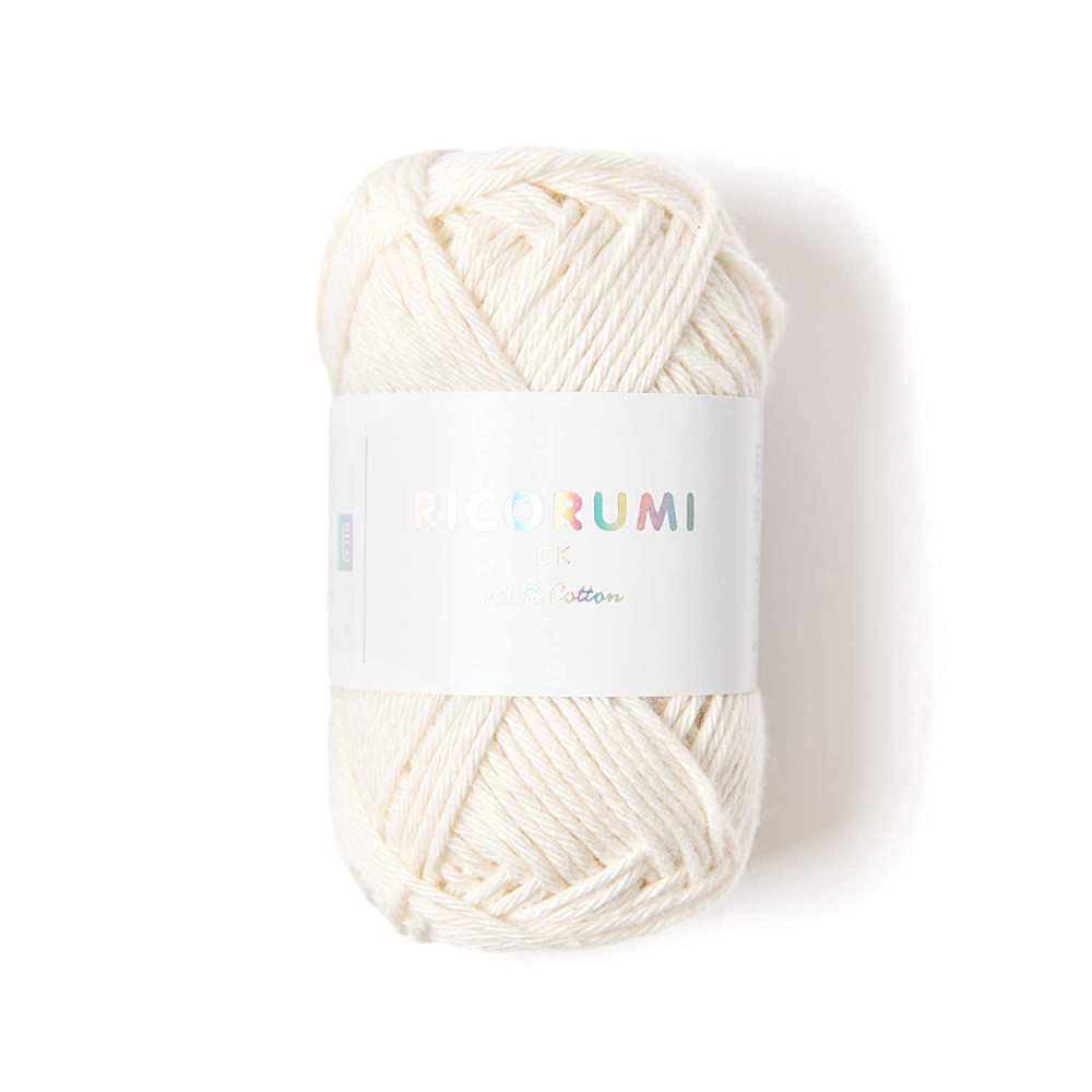 Włóczka bawełniana Ricorumi DK - Rico Design - Cream, 25 g