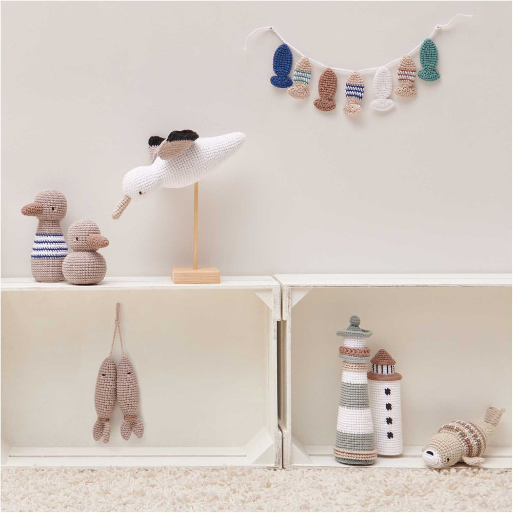 Ricorumi DK cotton yarn - Rico Design - White, 25 g
