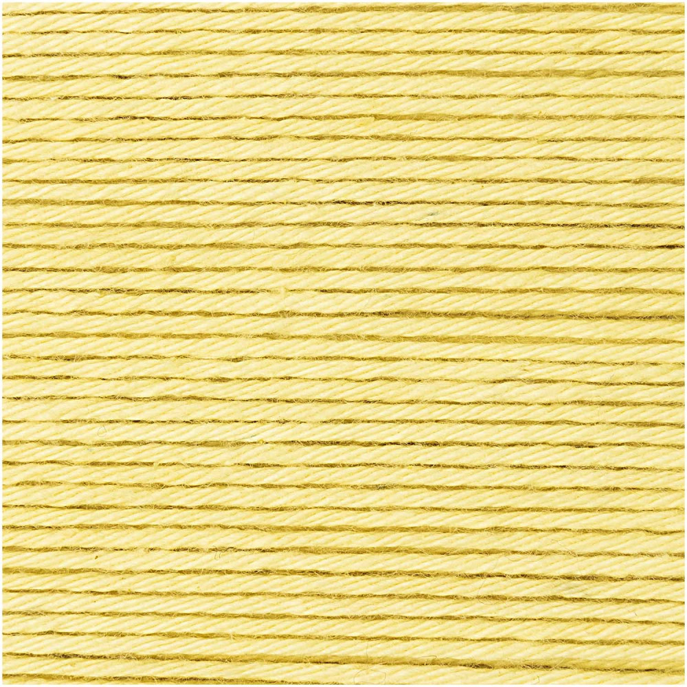 Ricorumi DK cotton yarn - Rico Design - Pastel Yellow, 25 g