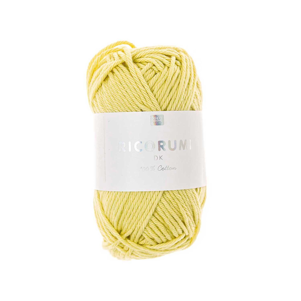 Włóczka bawełniana Ricorumi DK - Rico Design - Pastel Yellow, 25 g