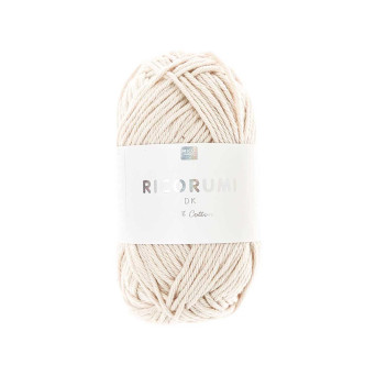 Włóczka bawełniana Ricorumi DK - Rico Design - Ivory, 25 g