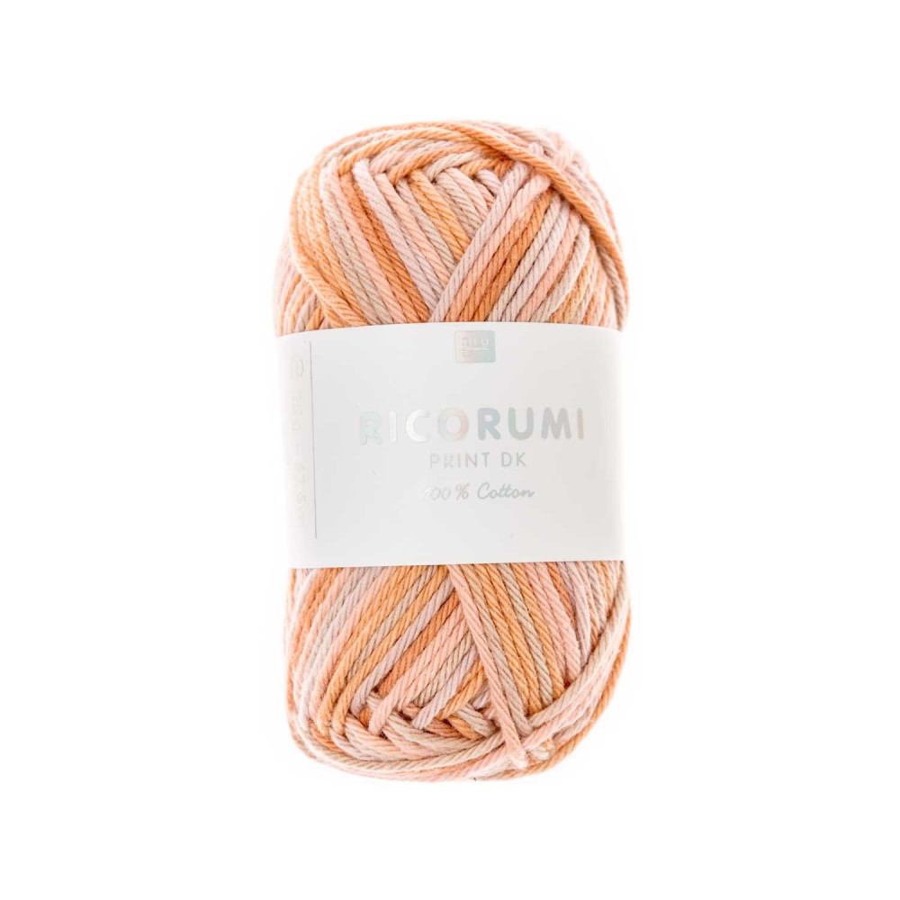 Włóczka bawełniana Ricorumi Print DK - Rico Design - Salmon, 25 g