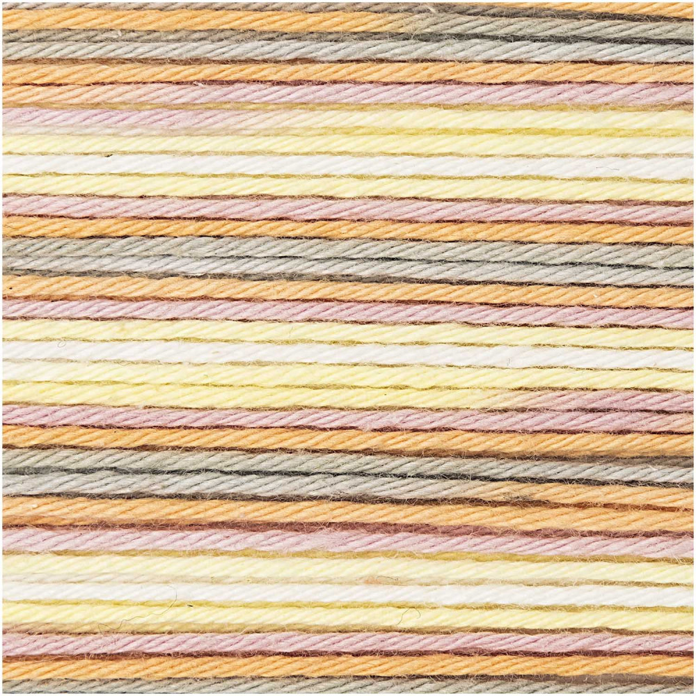 Włóczka bawełniana Ricorumi Print DK - Rico Design - Pink-Yellow, 25 g