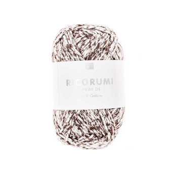 Włóczka bawełniana Ricorumi Spray DK - Rico Design - Brown, 25 g