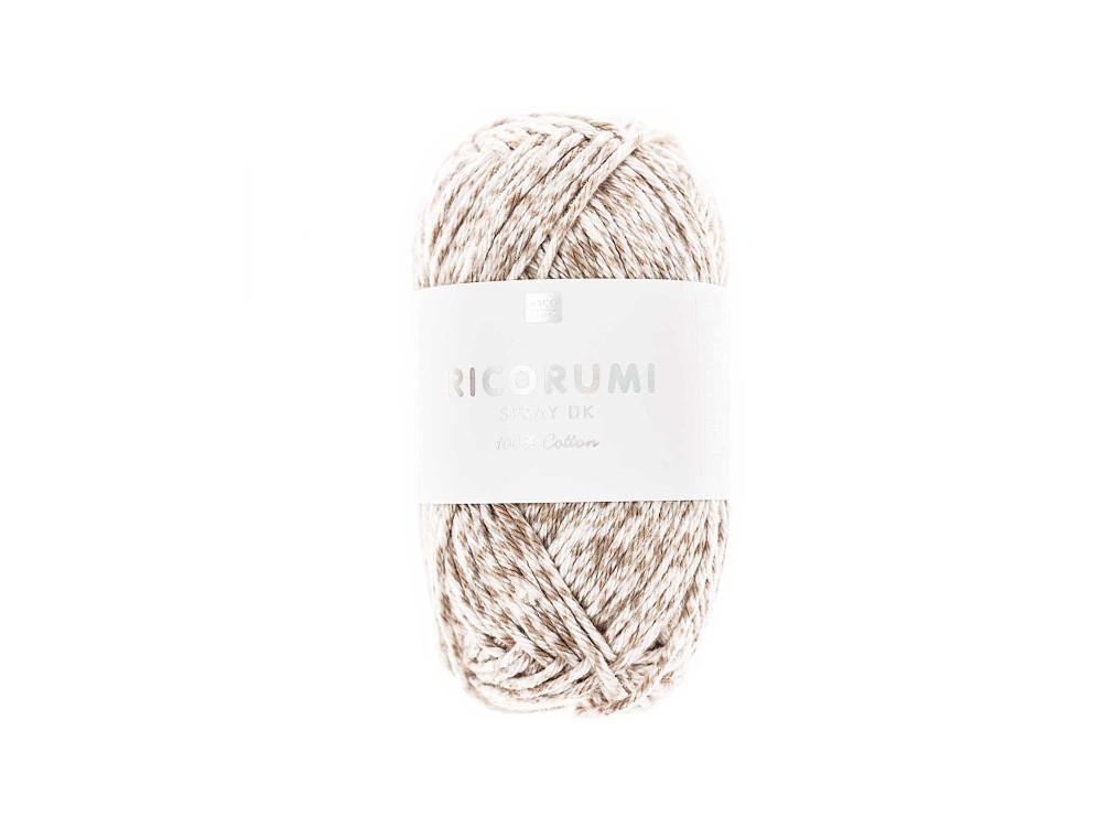 Włóczka bawełniana Ricorumi Spray DK - Rico Design - Beige, 25 g