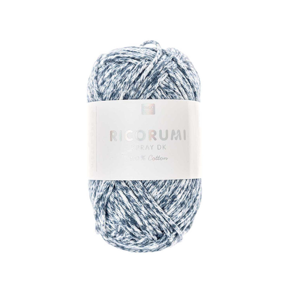 Włóczka bawełniana Ricorumi Spray DK - Rico Design - Blue, 25 g