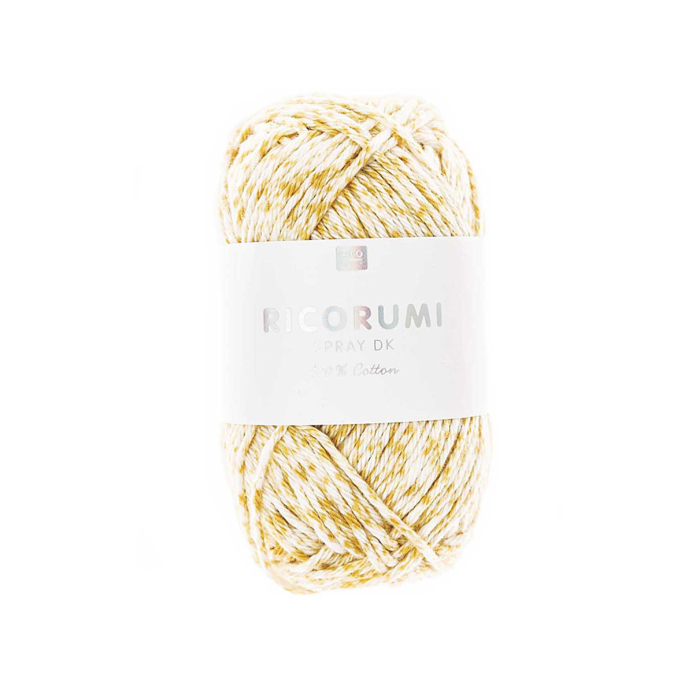 Włóczka bawełniana Ricorumi Spray DK - Rico Design - Yellow, 25 g