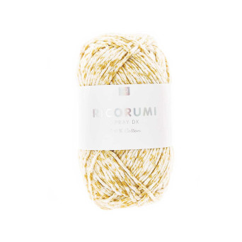 Włóczka bawełniana Ricorumi Spray DK - Rico Design - Yellow, 25 g