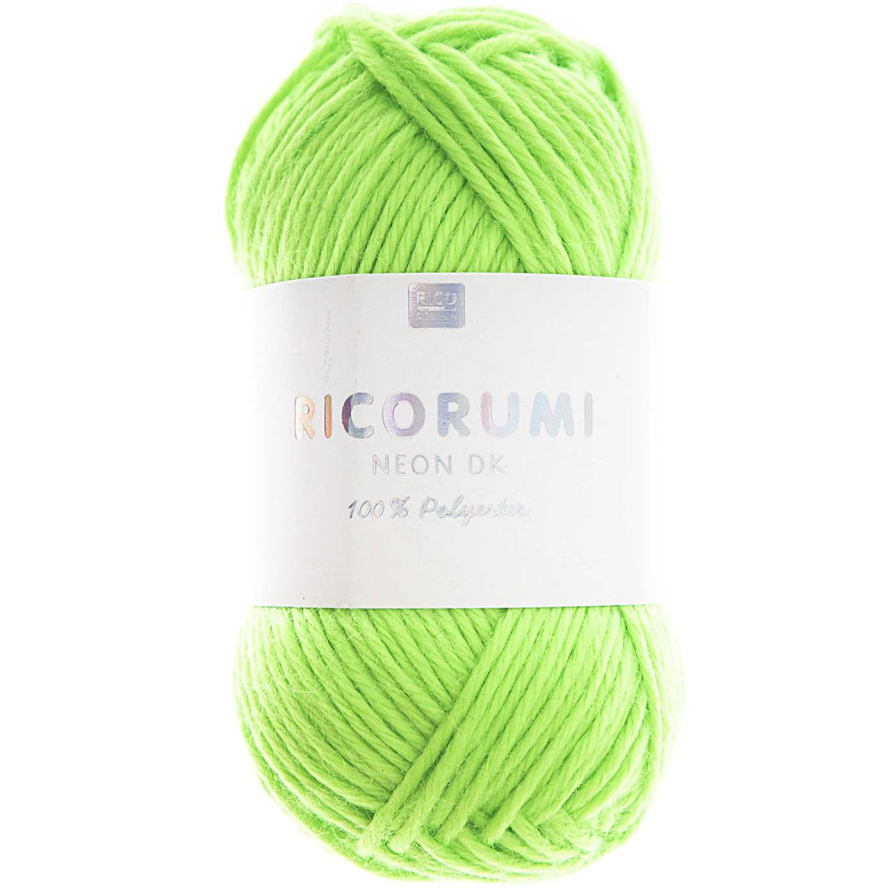 Włóczka akrylowa Ricorumi Neon DK - Rico Design - Green, 25 g