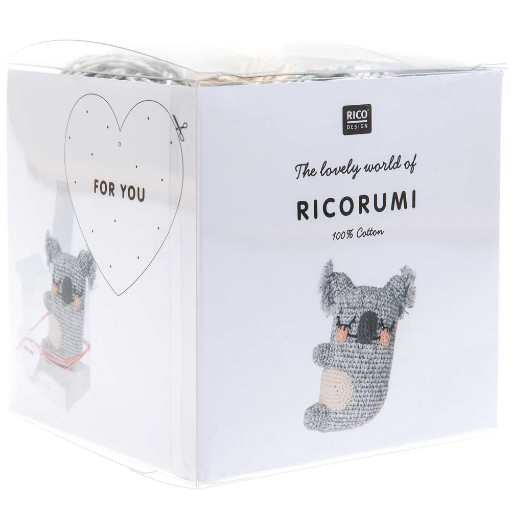 Set of Ricorumi DK cotton yarn - Rico Design - Koala, 9 pcs