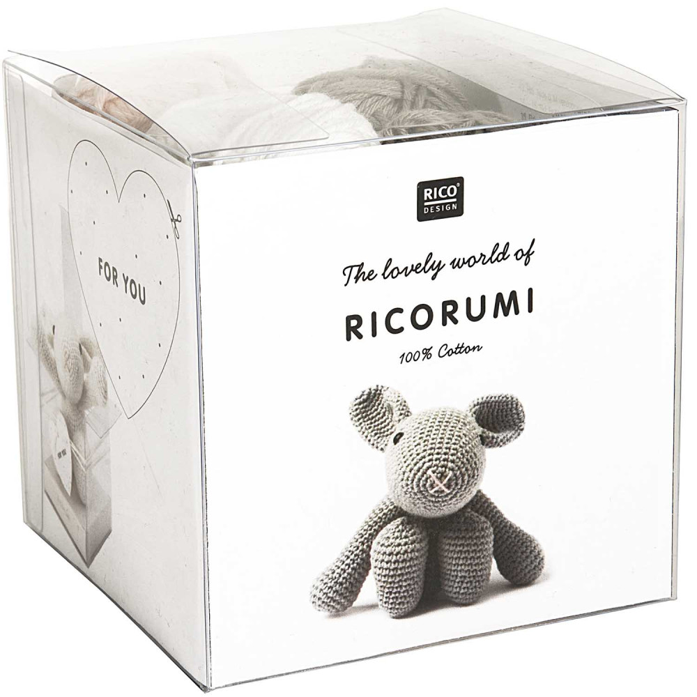 Set of Ricorumi DK cotton yarn - Rico Design - Bunny, 8 pcs