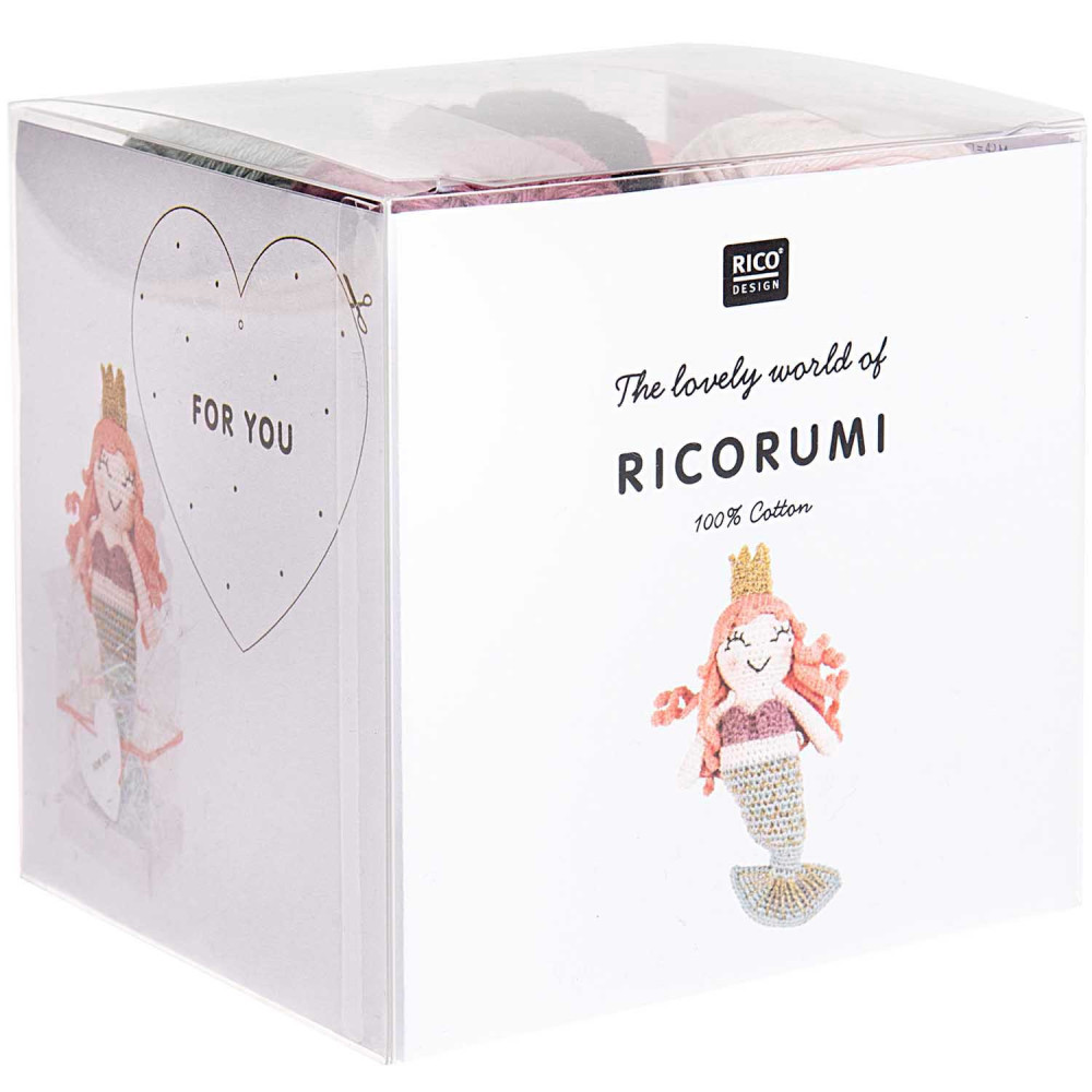 Zestaw do szydełkowania Ricorumi - Rico Design - Mermaid, 9 szt.