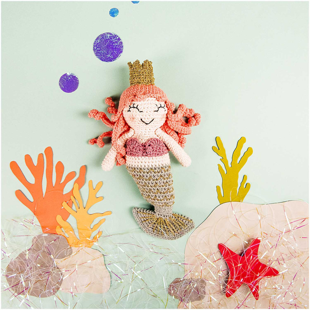 Zestaw do szydełkowania Ricorumi - Rico Design - Mermaid, 9 szt.