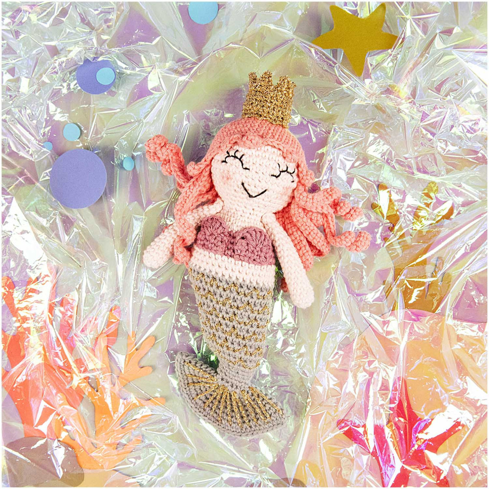 Set of Ricorumi DK cotton yarn - Rico Design - Mermaid, 9 pcs