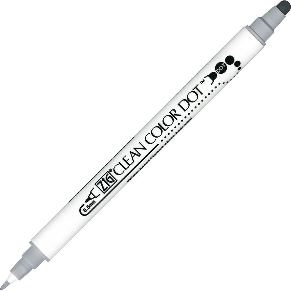 Double-sided Zig Clean Color Dot - Kuretake - Platinium