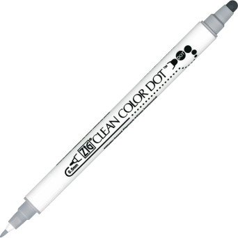 Double-sided Zig Clean Color Dot - Kuretake - Platinium