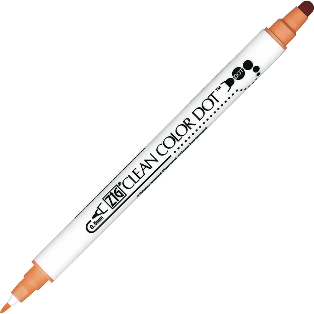 Double-sided Zig Clean Color Dot - Kuretake - Fawn