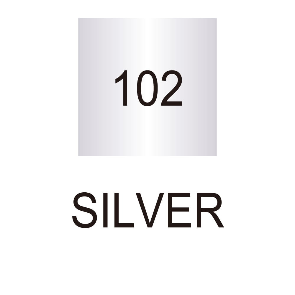 Double-sided Zig Clean Color Dot Metallic - Kuretake - Silver