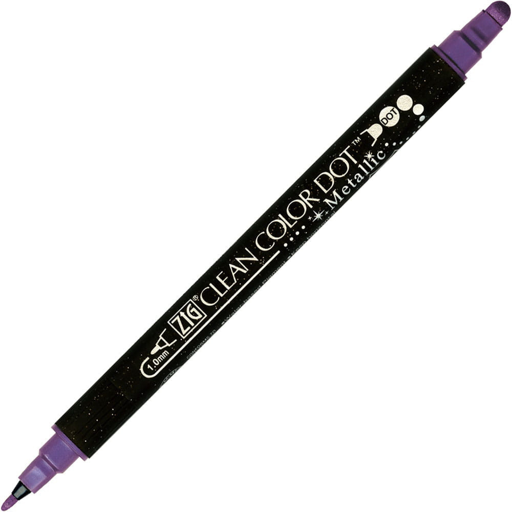 Double-sided Zig Clean Color Dot Metallic - Kuretake - Violet