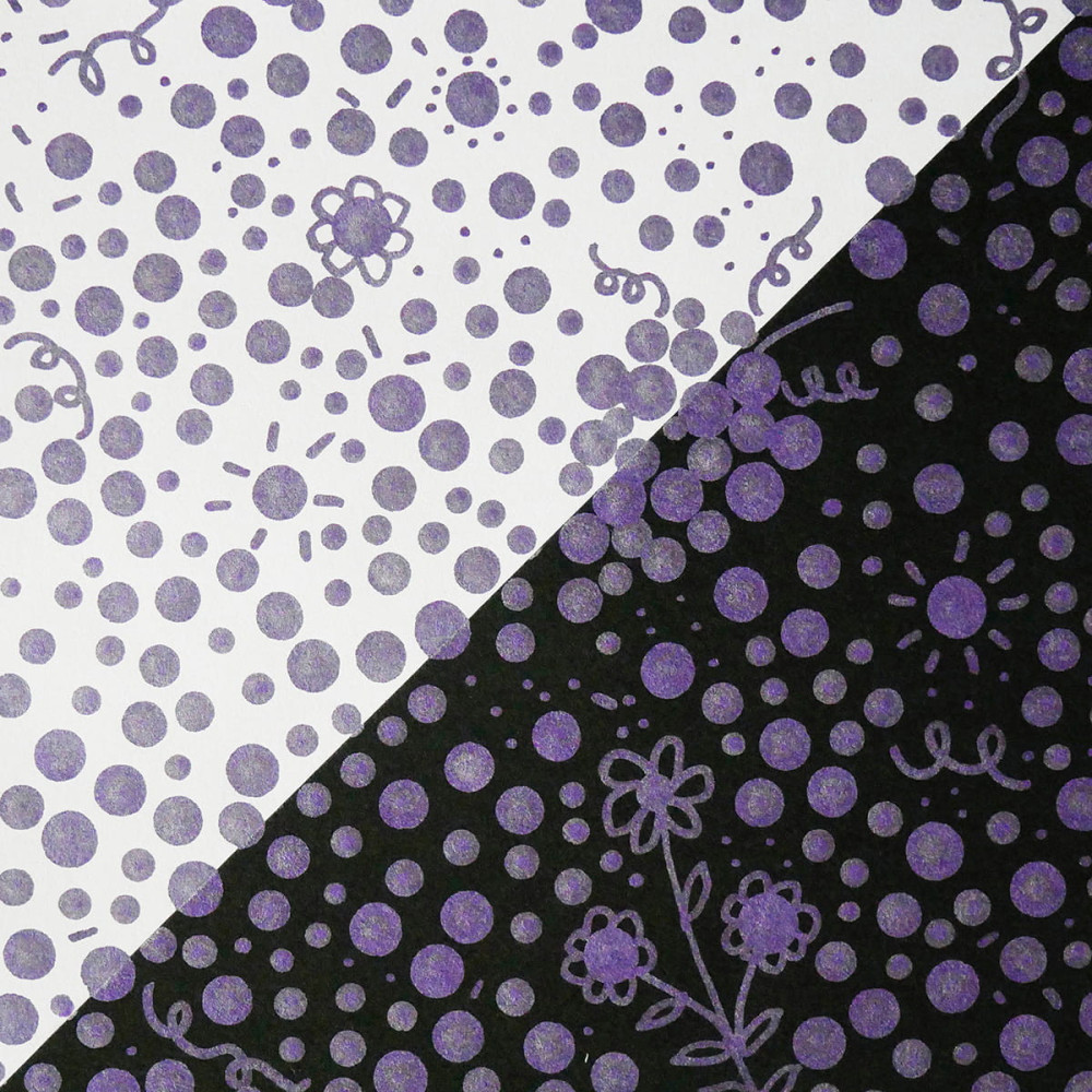 Double-sided Zig Clean Color Dot Metallic - Kuretake - Violet