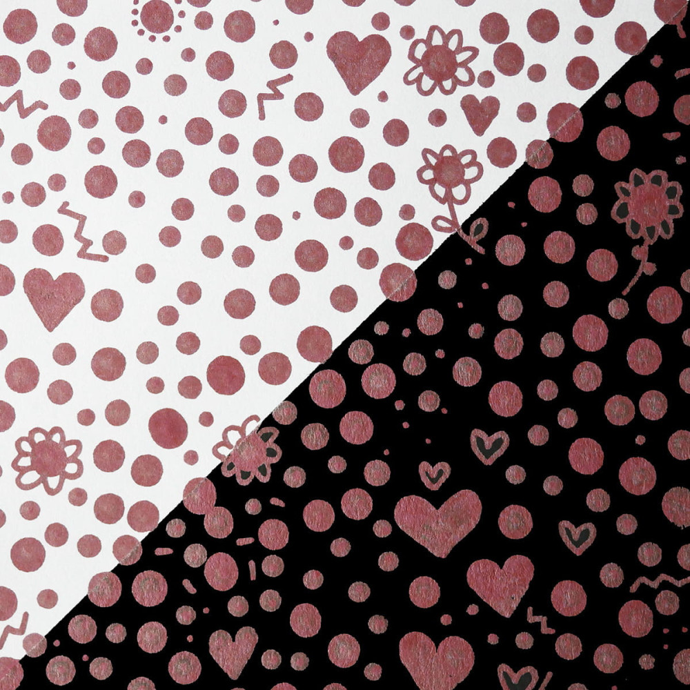 Pisak dwustronny Zig Clean Color Dot Metallic - Kuretake - Red