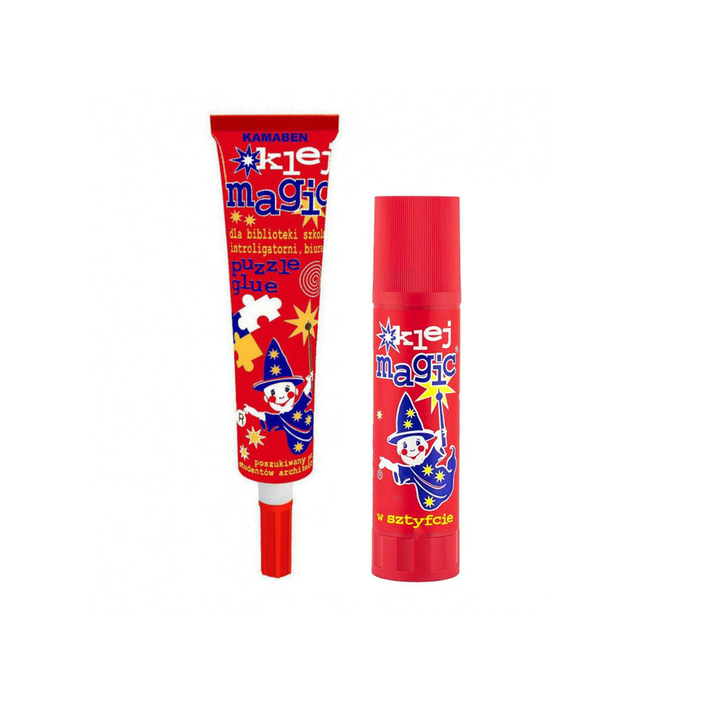 Klej Magic w tubce i sztyfcie - Kamaben - 20 g i 45 g, 2 szt.