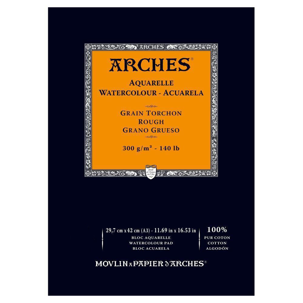 Watercolor paper - Arches - rough, A3, 300 g, 12 sheets