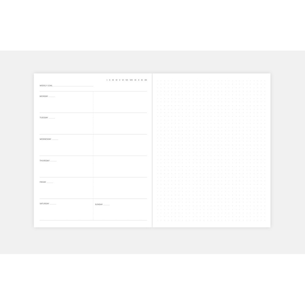 Planner Monolit - Papierniczeni - czarny