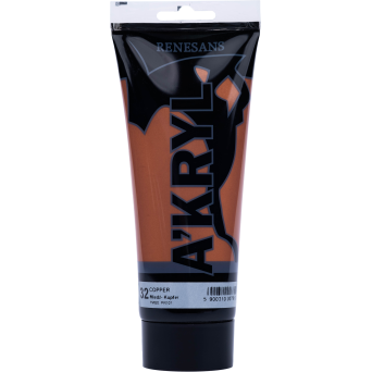 Metallic acrylic A'kryl paint - Renesans - 32, copper, 200 ml