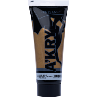 Metallic acrylic A'kryl paint - Renesans - 31, deep gold, 200 ml