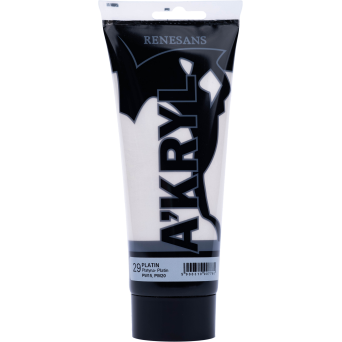 Acrylic A'kryl paint - Renesans - 29, platin, 200 ml