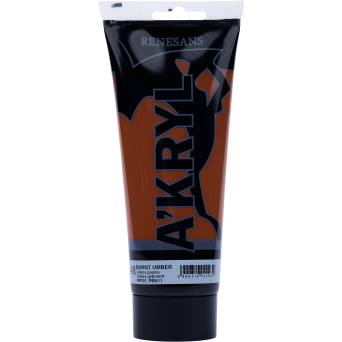 Acrylic A'kryl paint - Renesans - 48, burnt umber, 200 ml