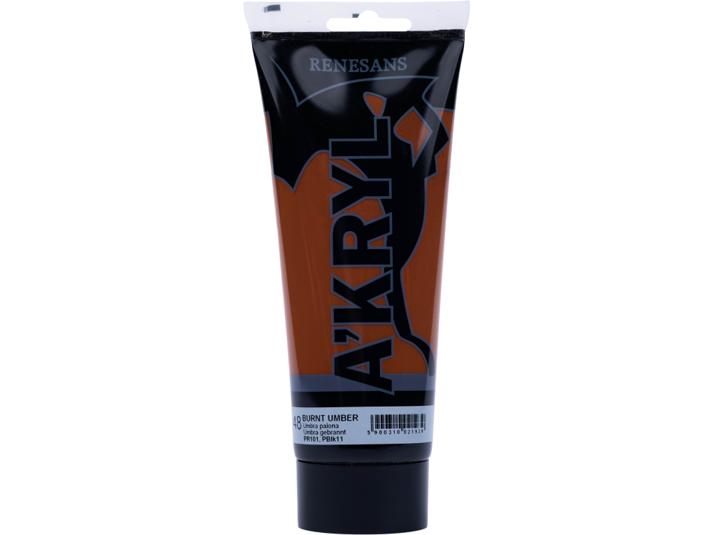 Farba akrylowa A'kryl - Renesans - 48, burnt umber, 200 ml