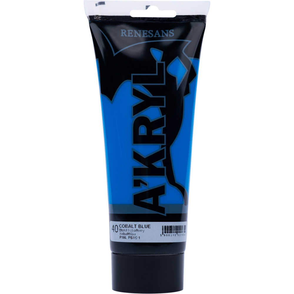 Acrylic A'kryl paint - Renesans - cobalt blue, 200 ml