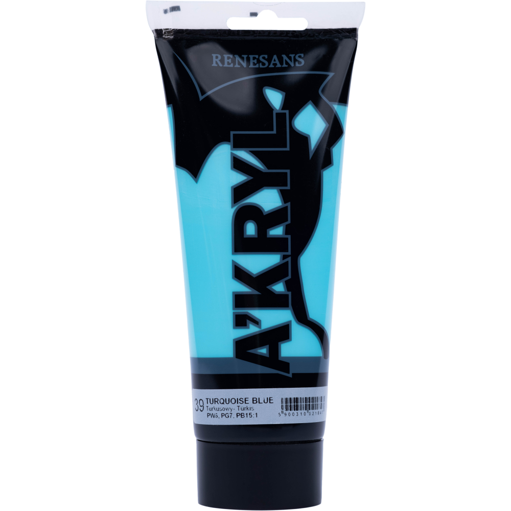 Acrylic A'kryl paint - Renesans - turquoise, 200 ml