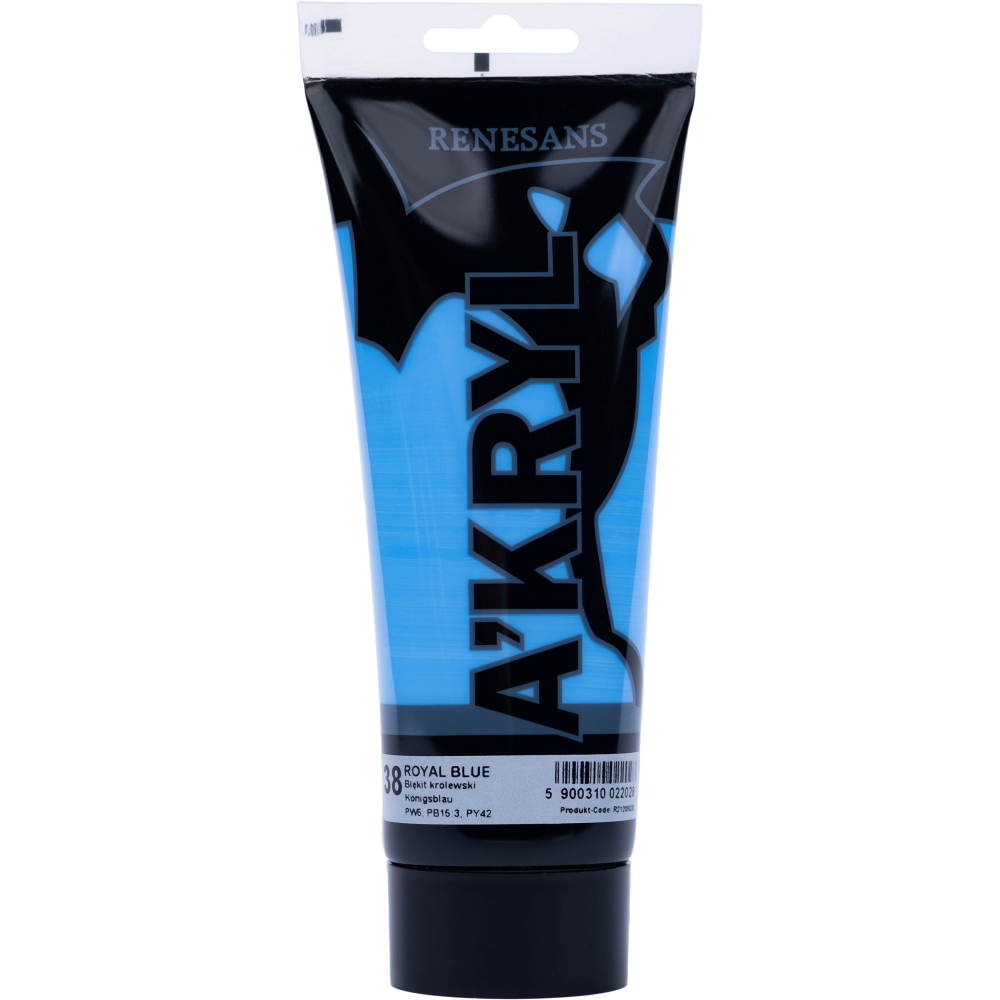 Farba akrylowa A'kryl - Renesans - błękit królewski, 200 ml