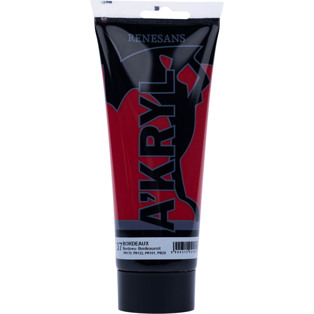 Acrylic A'kryl paint - Renesans - bordeaux, 200 ml