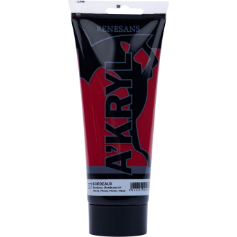 Acrylic A'kryl paint - Renesans - bordeaux, 200 ml