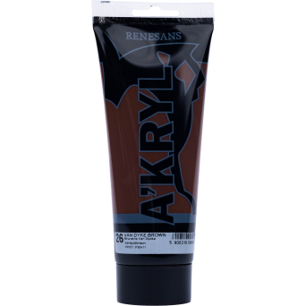 Farba akrylowa A'kryl - Renesans - brunatna van dycka, 200 ml