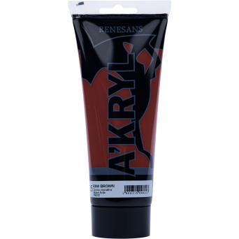 Acrylic A'kryl paint - Renesans - raw brown, 200 ml