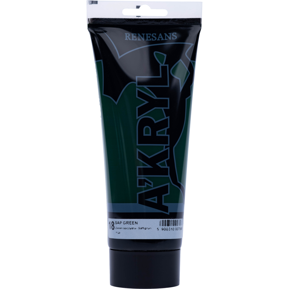 Acrylic A'kryl paint - Renesans - sap green, 200 ml