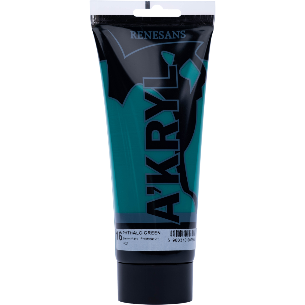 Farba akrylowa A'kryl - Renesans - zieleń ftalowa, 200 ml