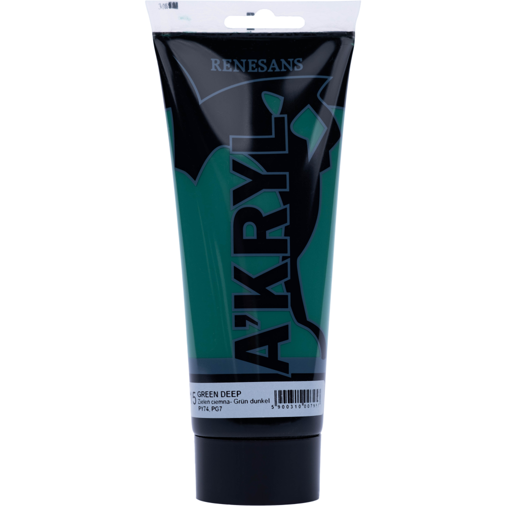 Farba akrylowa A'kryl - Renesans - zieleń ciemna, 200 ml