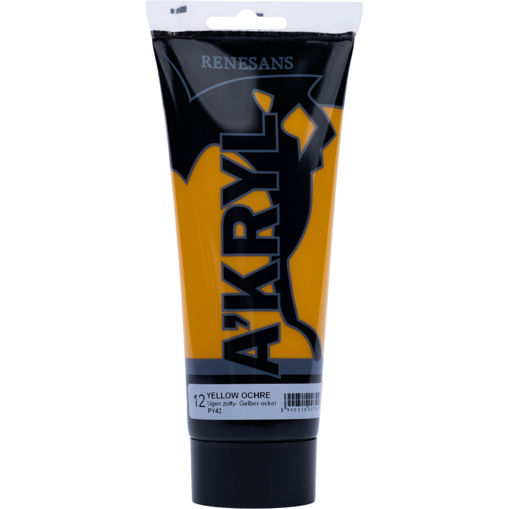 Farba akrylowa A'kryl - Renesans - ochra żółta, 200 ml