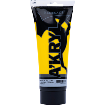 Farba akrylowa A'kryl - Renesans - żółć średnia, 200 ml